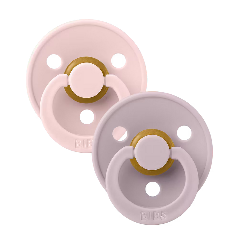 BIBS Colour Pacifiers 2 Pack | Blossom / Dusky Lilac