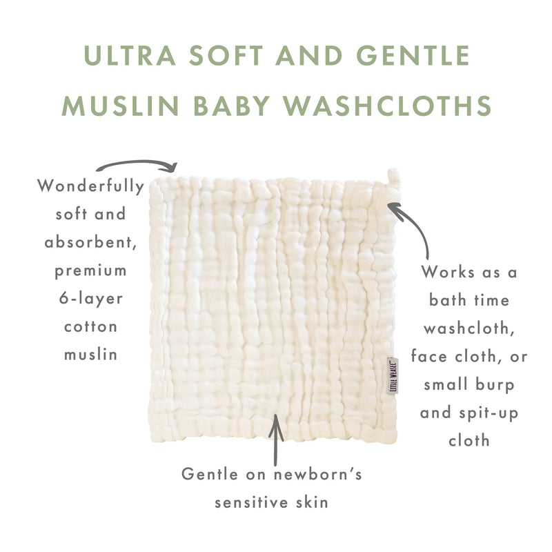 Muslin Baby Washcloths (Set of 3)