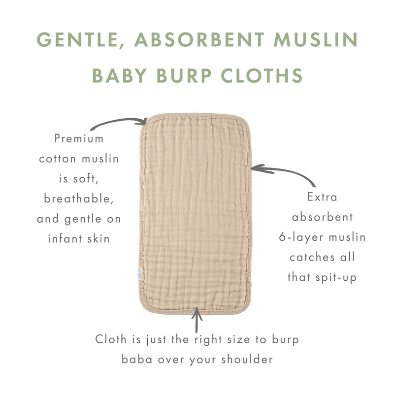 Muslin Baby Burp Cloths