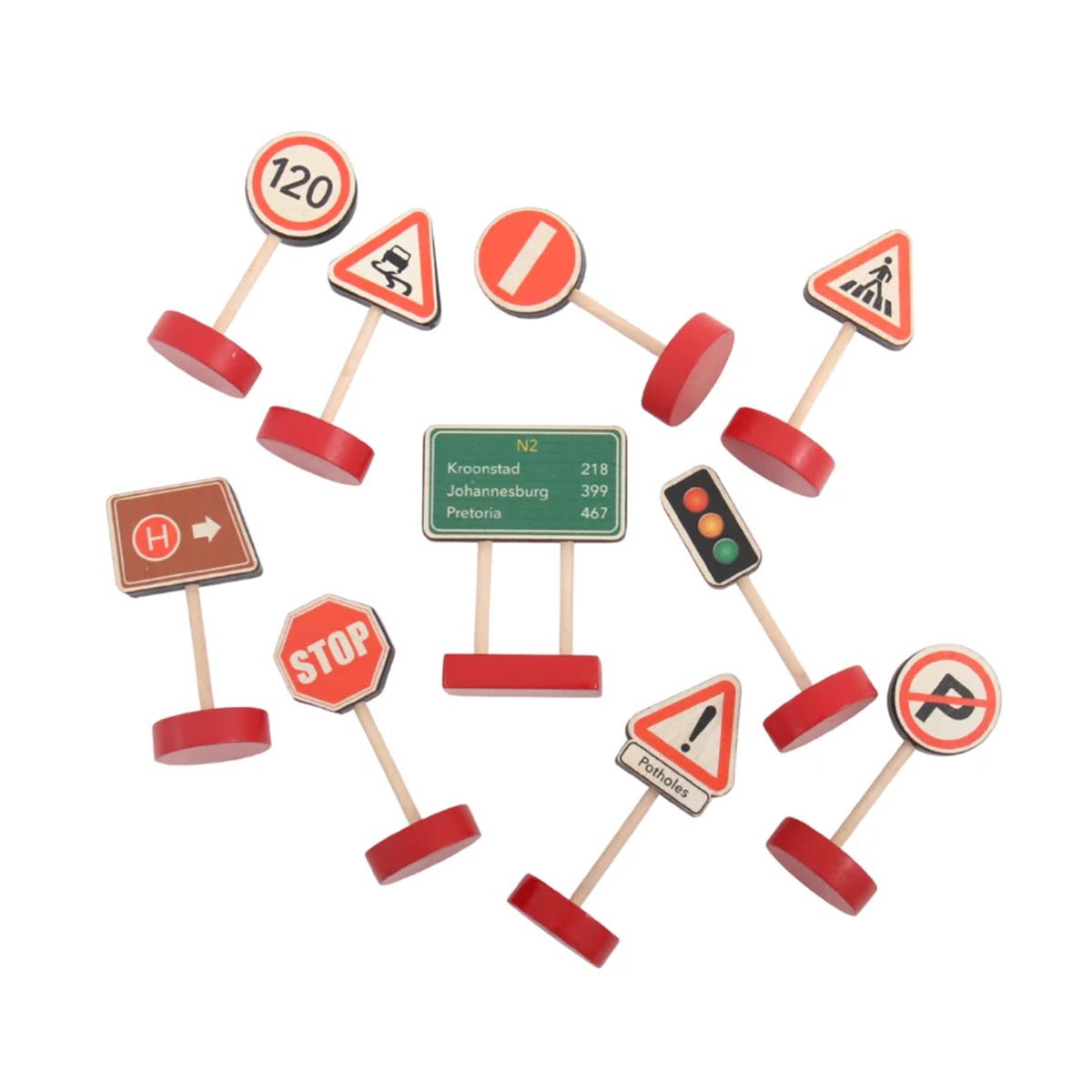 City Road Signs | 10 Piece Set