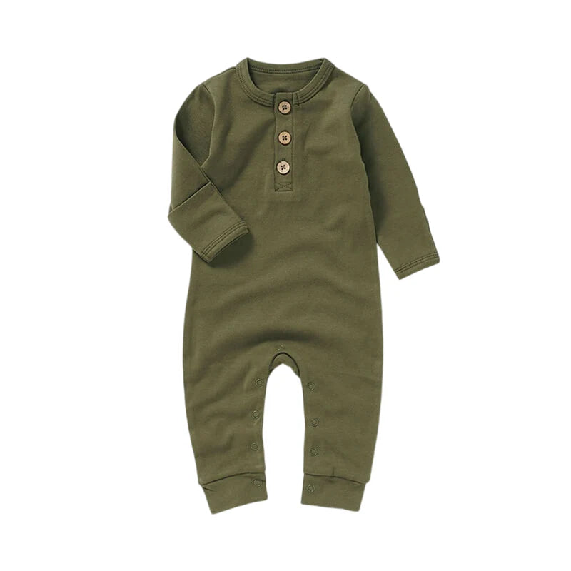 Organic Cotton Long-Sleeve Growsuit