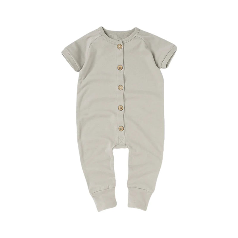 Organic Cotton Short-Sleeve Growsuit