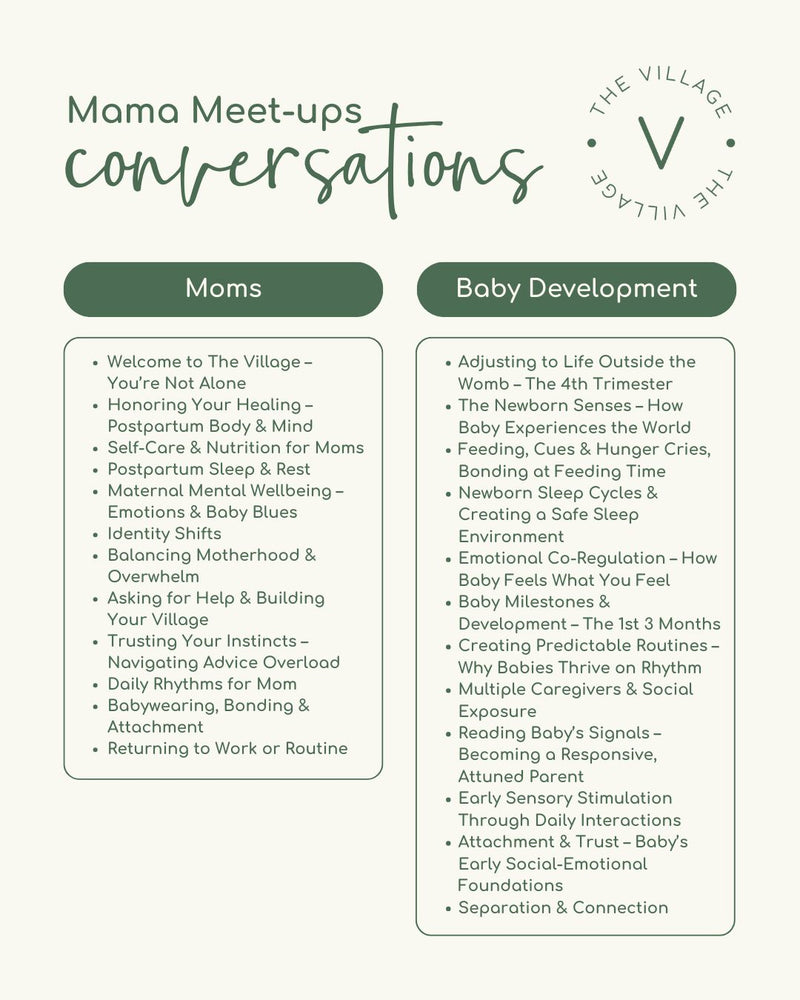 Mama Meet-Ups - 8 Week Course with Yolind Noel