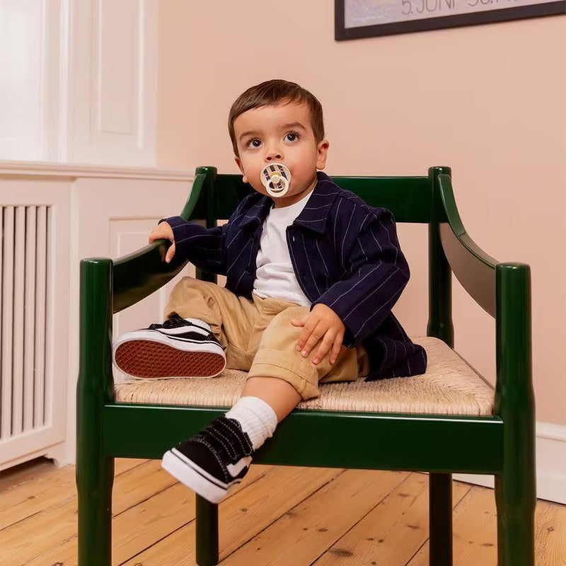 BIBS STUDIO Colour Pacifier Block | Ivory Steel Blue