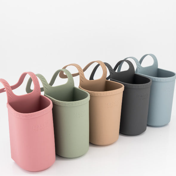 Stroll + Sip Cup Holder | Caramel / Beige