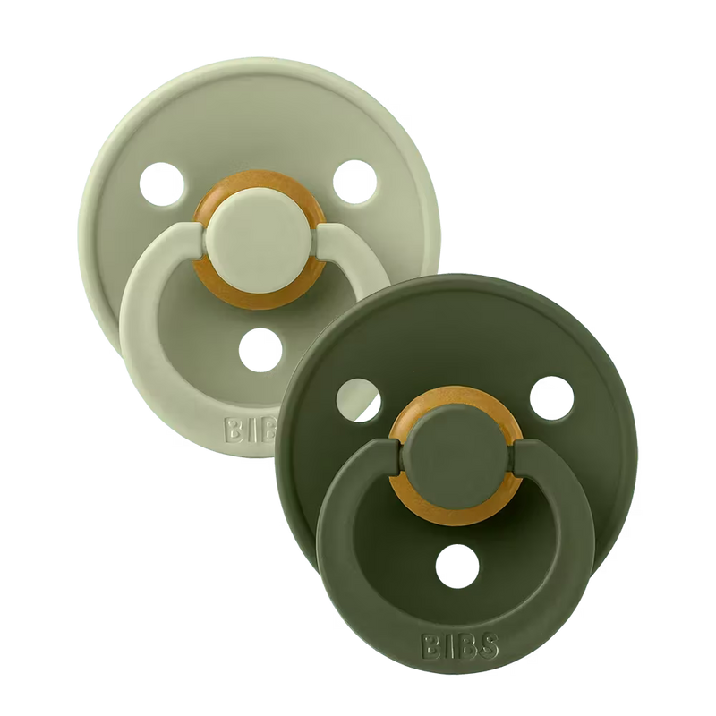 BIBS Colour Pacifiers 2 Pack | Sage / Hunter Green