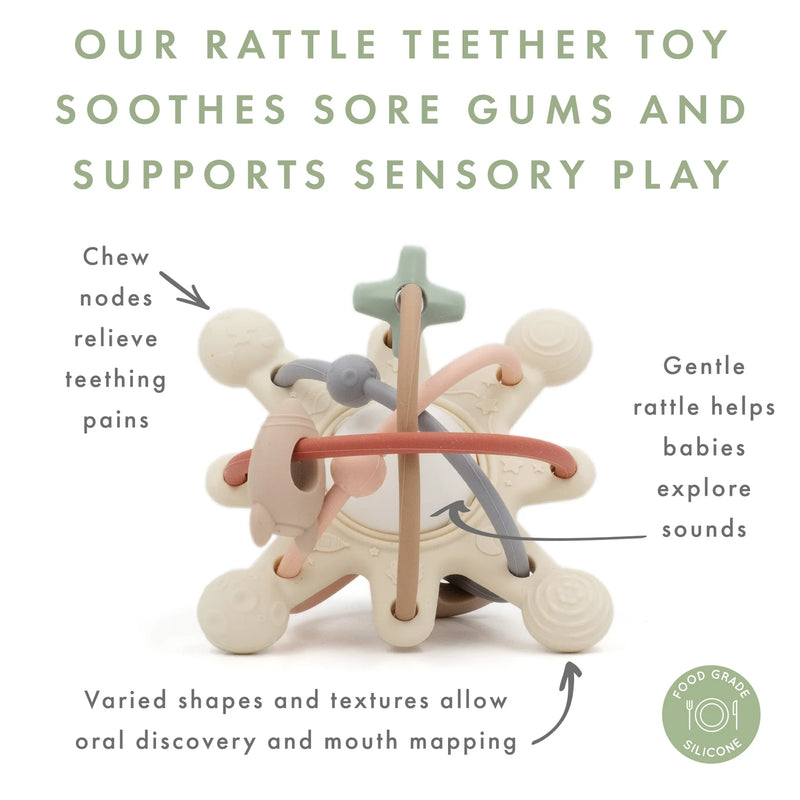 Rattle Teether & Chew Toy