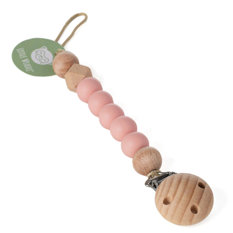 Pacifier Clip | Rose Pink
