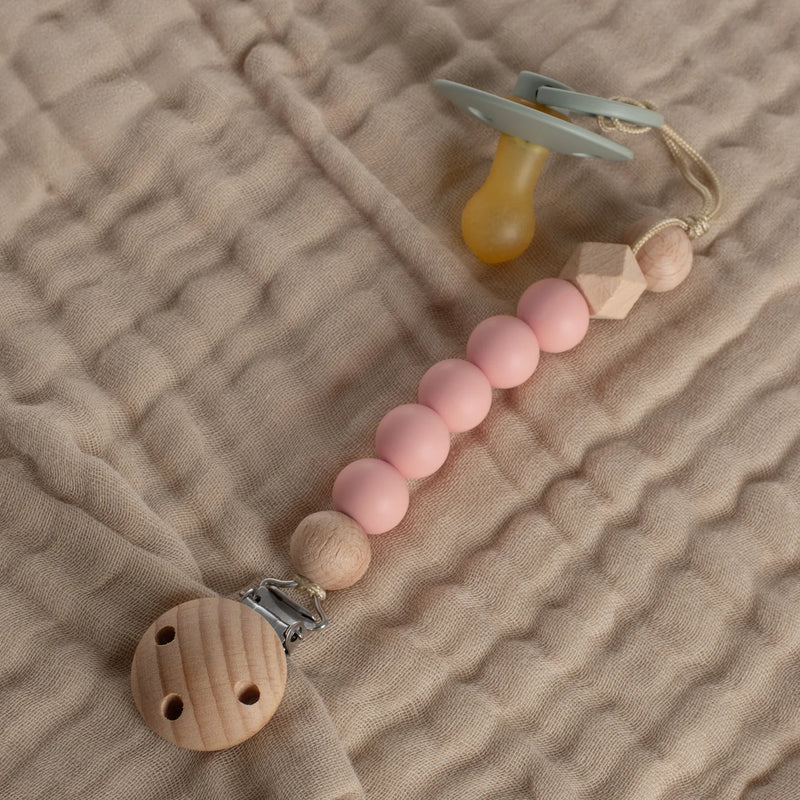 Pacifier Clip | Rose Pink