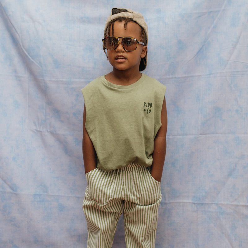 Bali Beach Vest | Olive