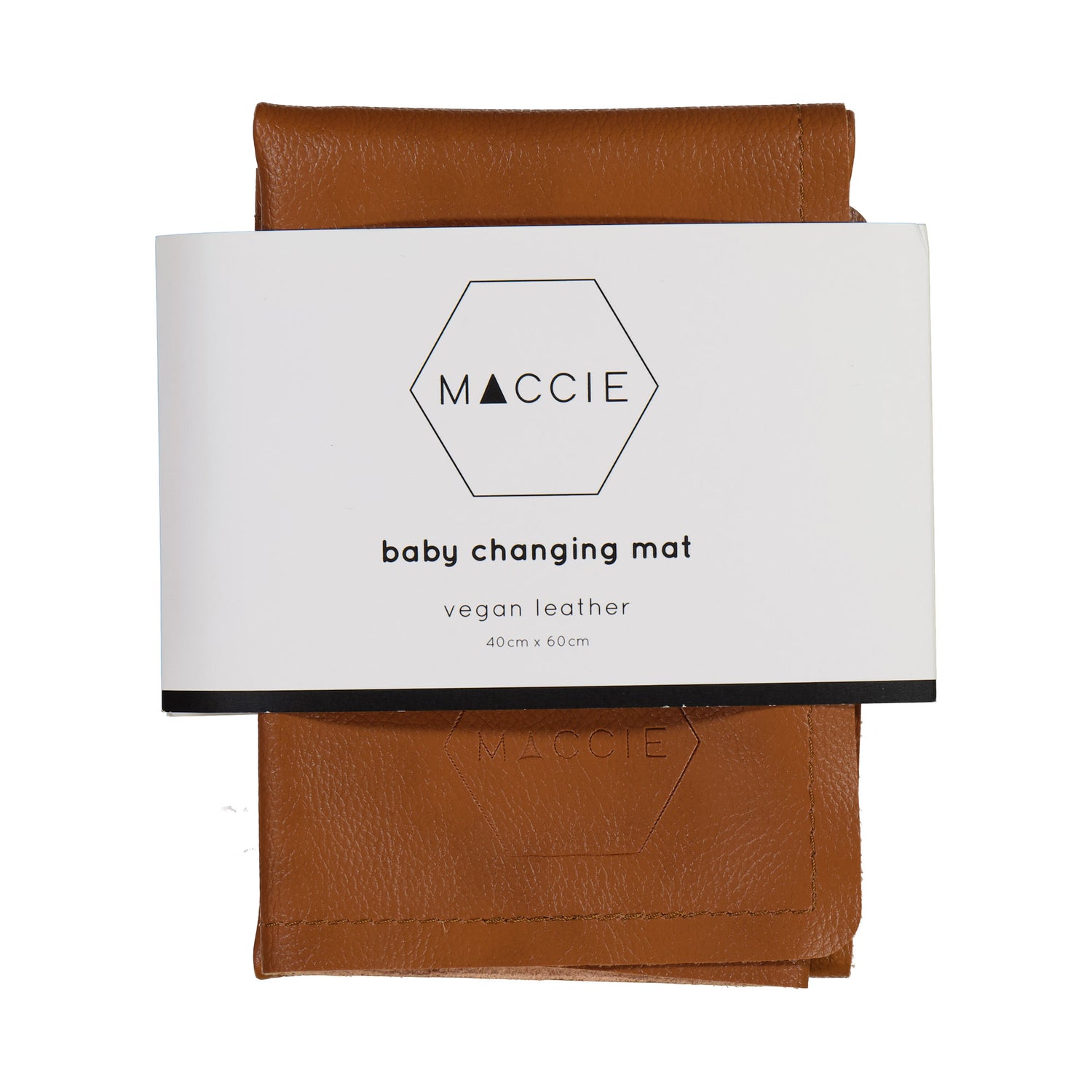 Vegan Leather Baby Changing Mat | Tan