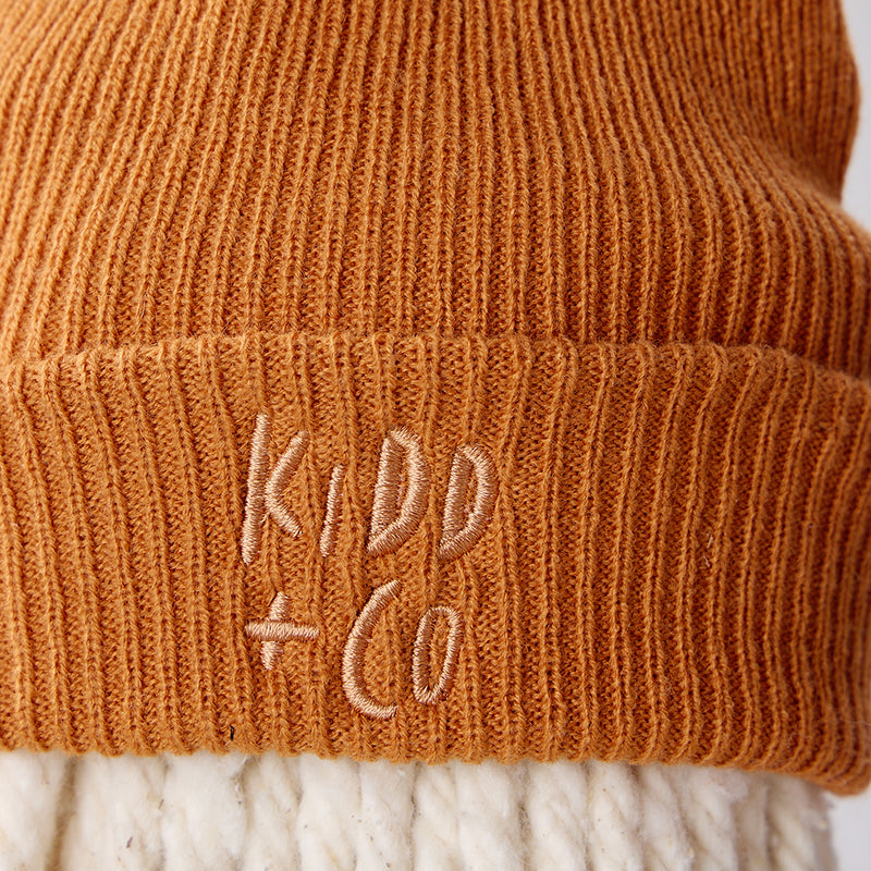 Knit Beanies | Brown