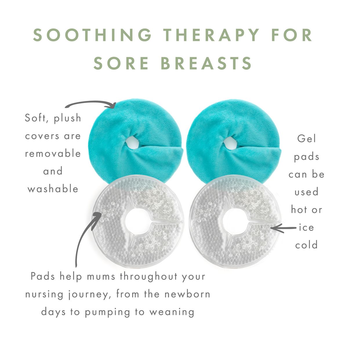 Soothing Ice/Heat Breast Pads