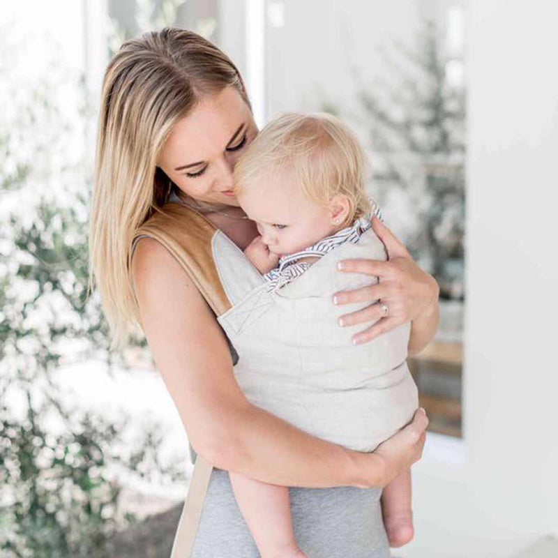 CLASSIC CARRY - Wheat Linen & Toffee Leather