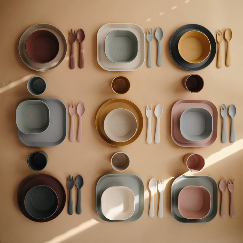 Dinnerware Plate Round (2 Pack) | Smoke