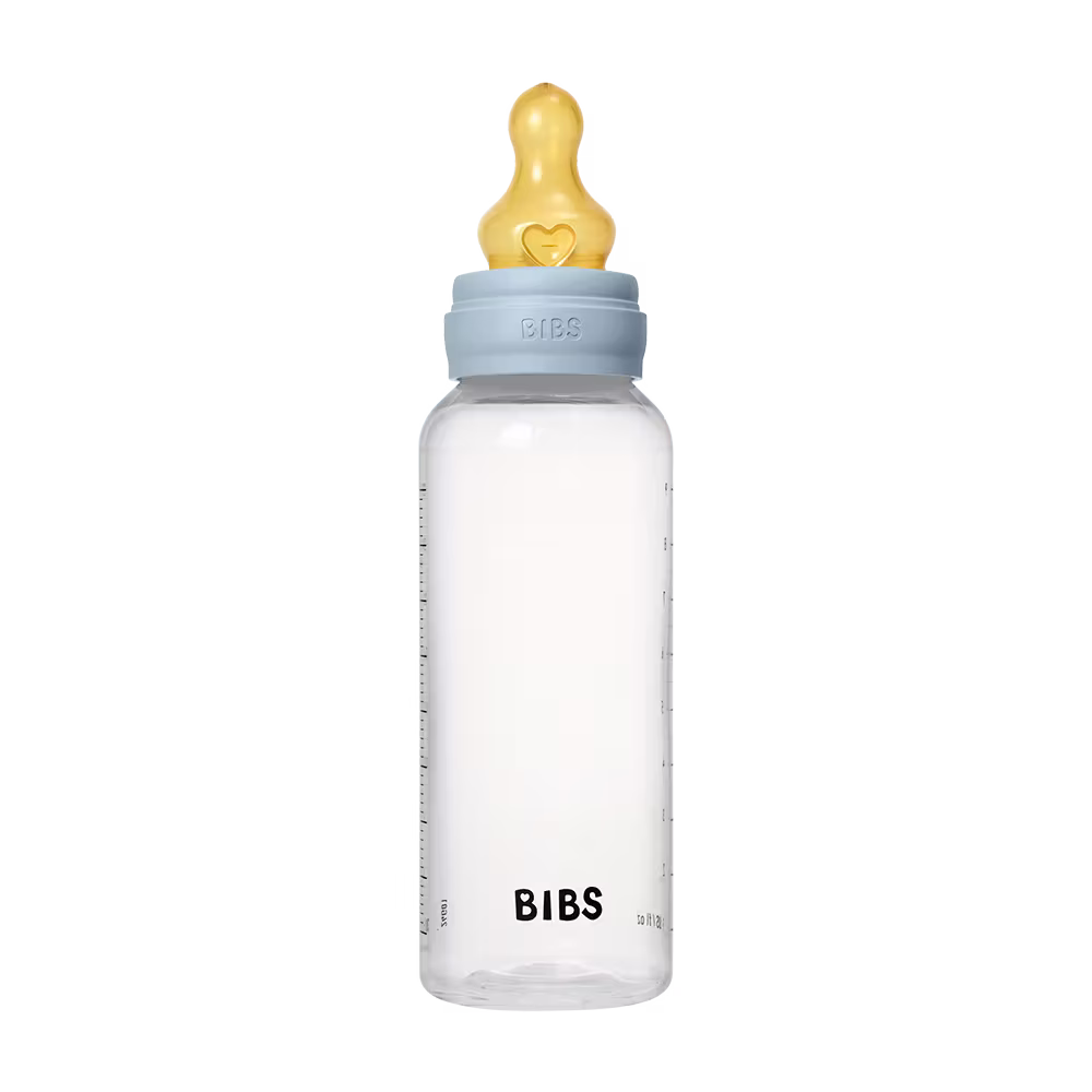 BIBS Baby BPA-Free PP Bottle Set 270ml Latex | Baby Blue