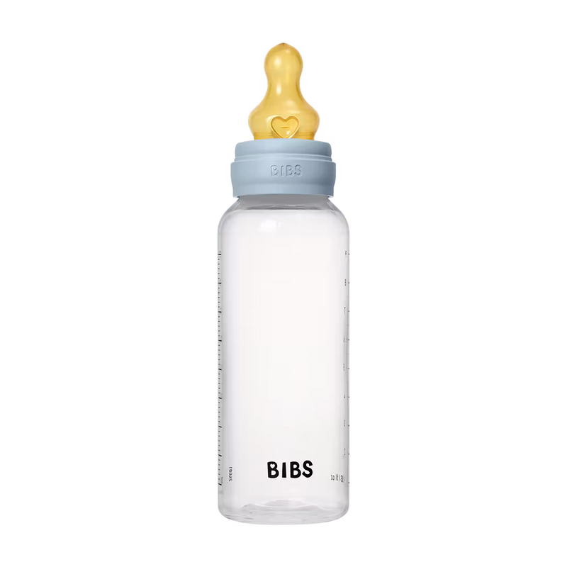 BIBS Baby BPA-Free PP Bottle Set 270ml Latex | Baby Blue