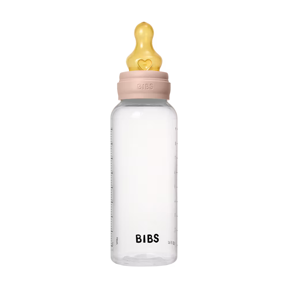 BIBS Baby BPA-Free PP Bottle Set 270ml Latex | Blush