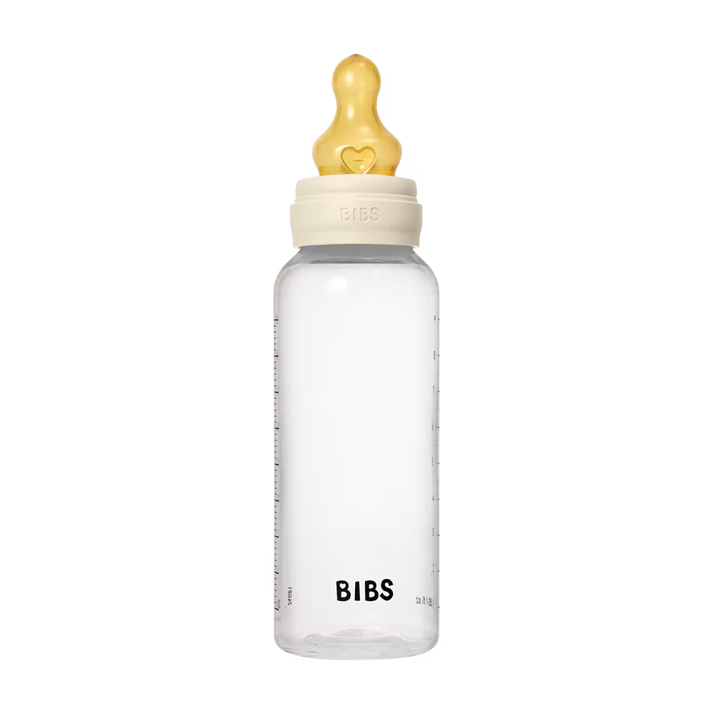 BIBS Baby BPA-Free PP Bottle Set 270ml Latex | Ivory