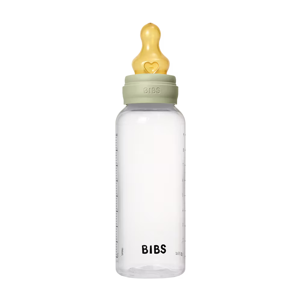 BIBS Baby BPA-Free PP Bottle Set 270ml Latex | Sage