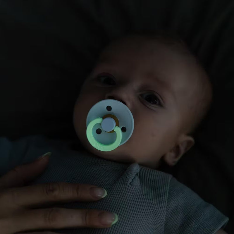 BIBS Colour GLOW Pacifier 1 Pack | Deep Space