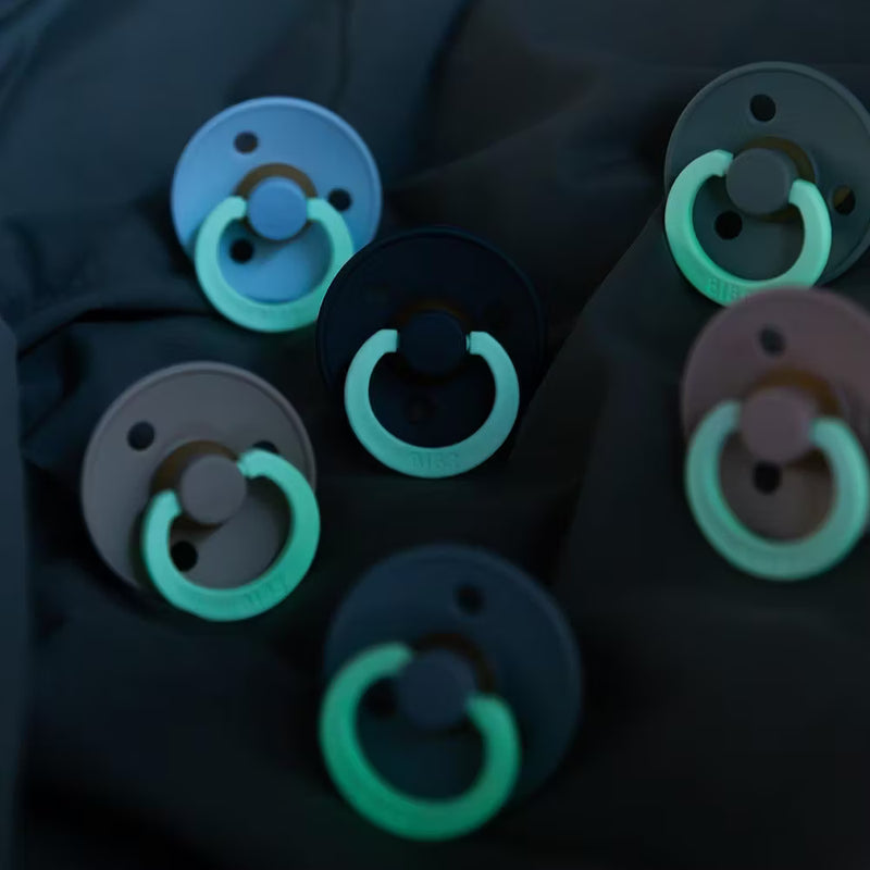 BIBS Colour GLOW Pacifier 1 Pack | Deep Space