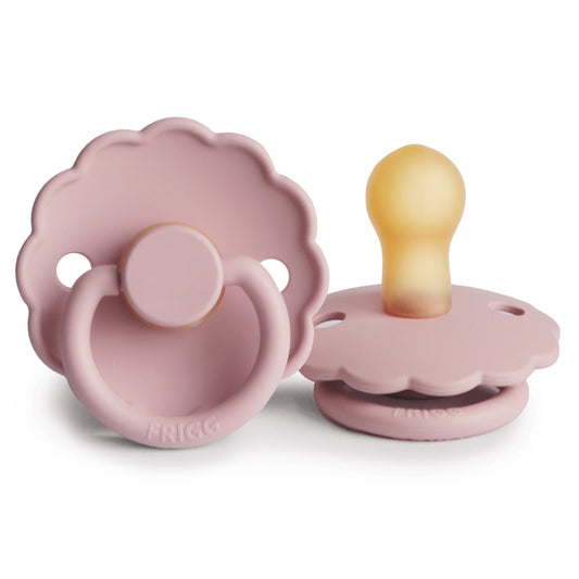 FRIGG Daisy - Round Latex Pacifier - Baby Pink