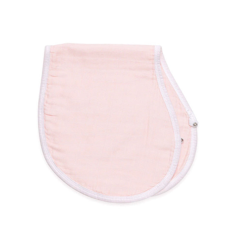 2-in-1 Burp Cloth + Bibs | Blush & Poppy Set