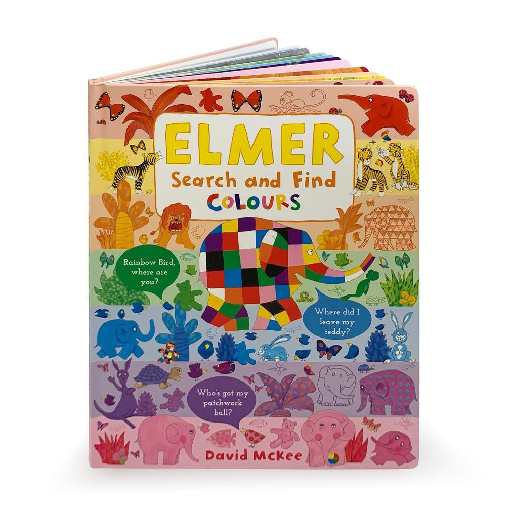 Elmer Search And Find Colours | David McKee