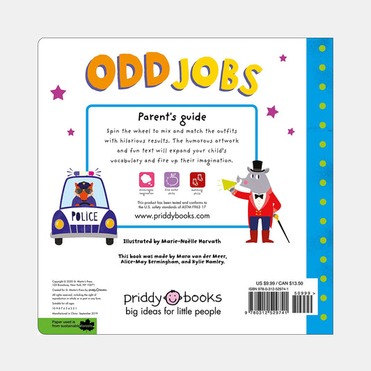 Turn the wheel : Odd Jobs: Mix & Match for hilarious results
