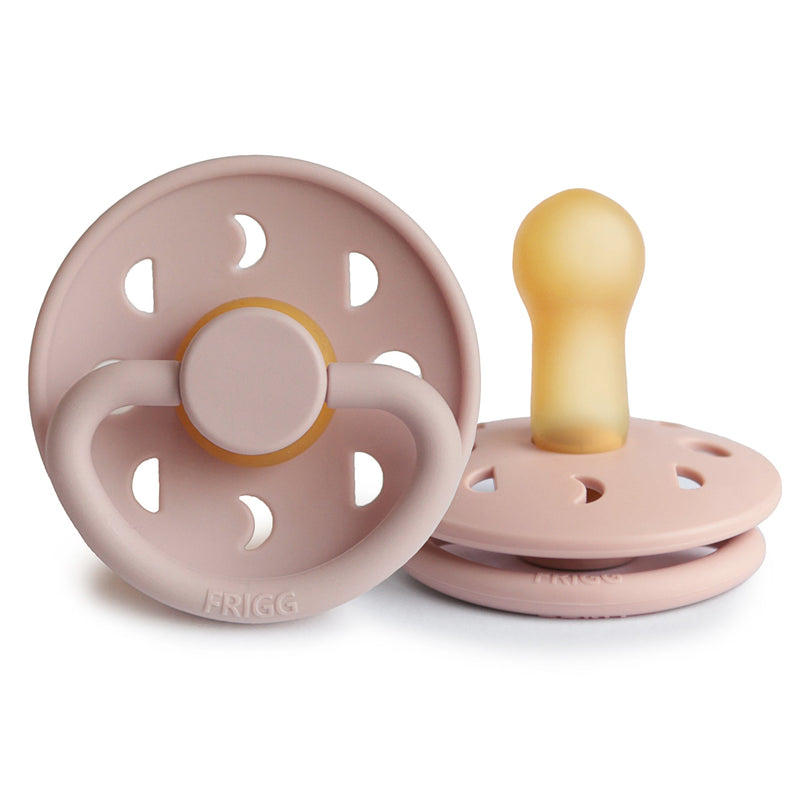 FRIGG Moon - Round Latex Pacifier - Blush