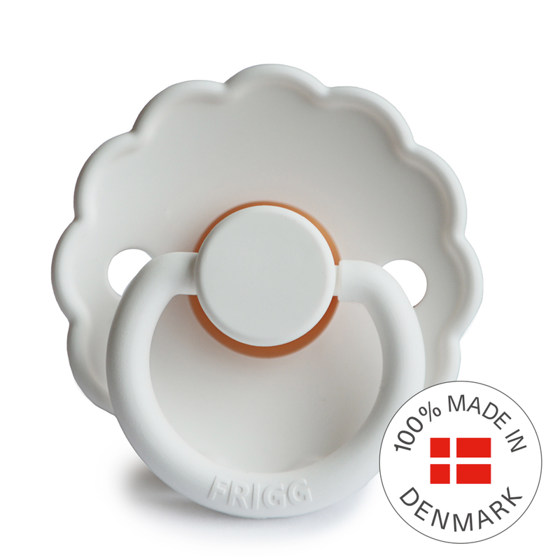 FRIGG Daisy - Round Latex Pacifier - Bright White