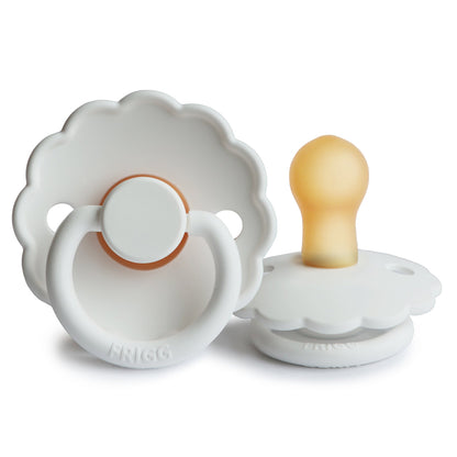 FRIGG Daisy - Round Latex Pacifier - Bright White