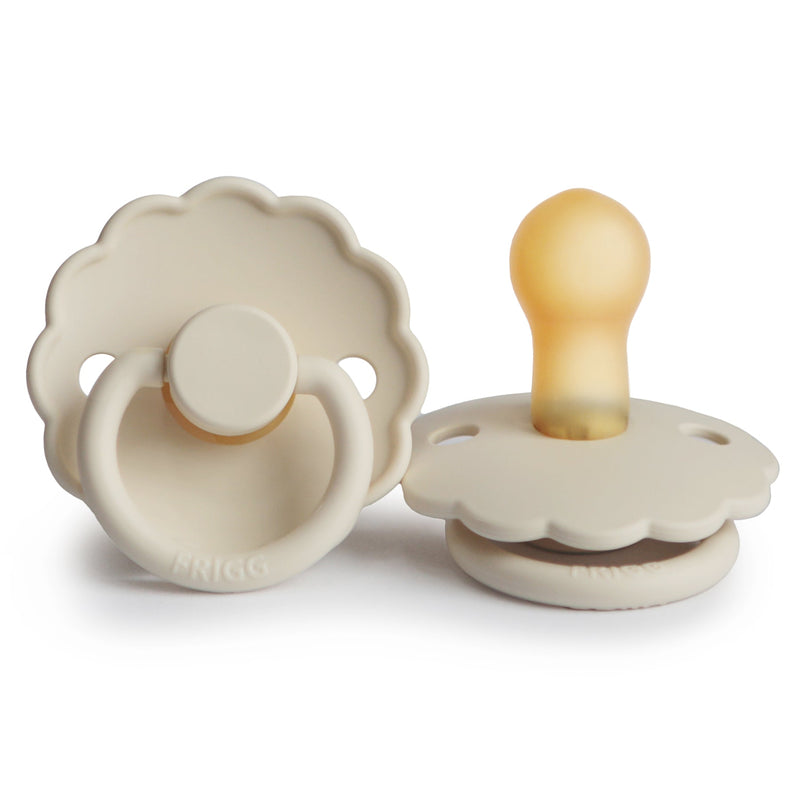 FRIGG Daisy - Round Latex Pacifier - Cream