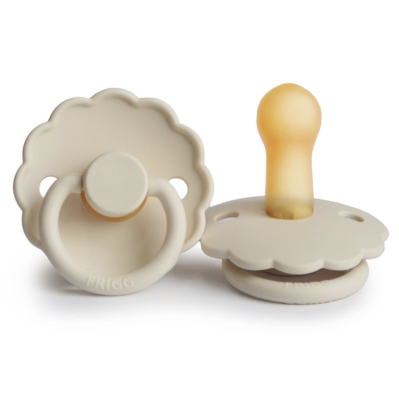 FRIGG Daisy - Round Latex Pacifier - Cream