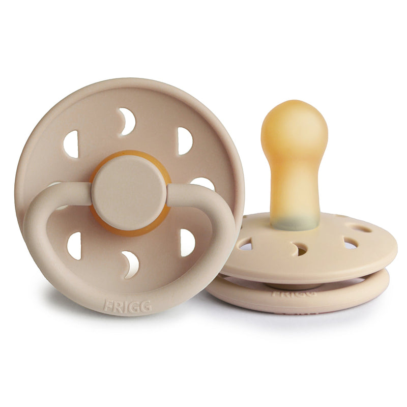 FRIGG Moon - Round Latex Pacifier - Croissant