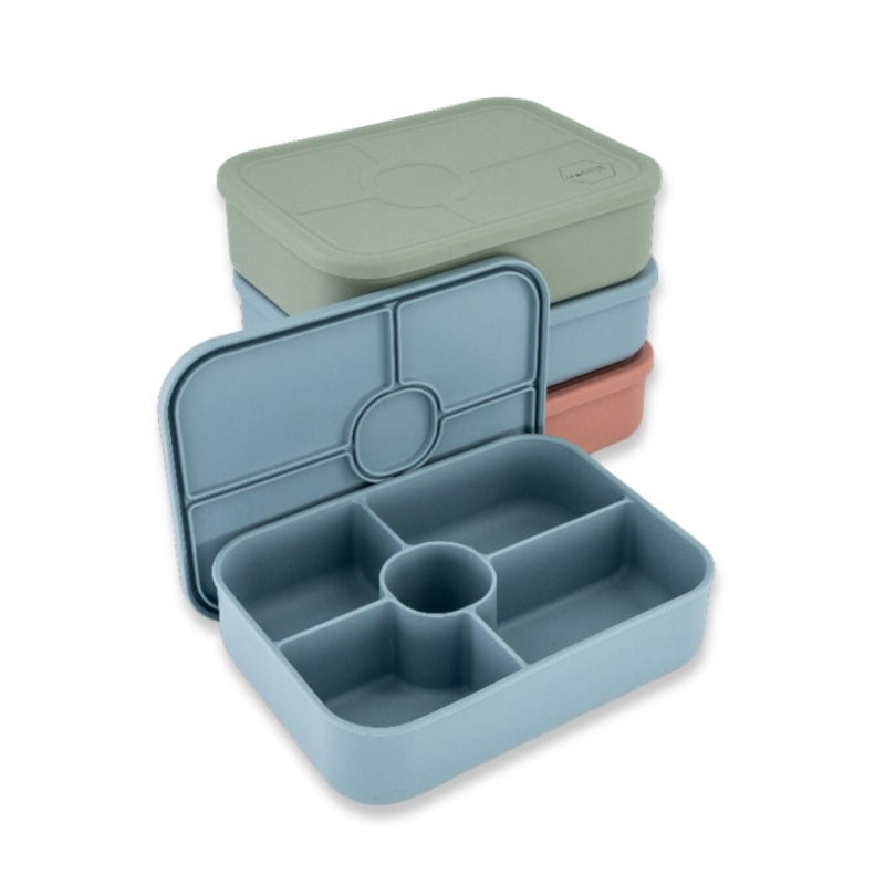Munchmate Silicone Lunch Box (5 Compartments) | Blue