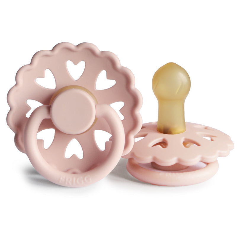 FRIGG Fairytale - Round Latex Pacifier - Little Match Girl (Blush)