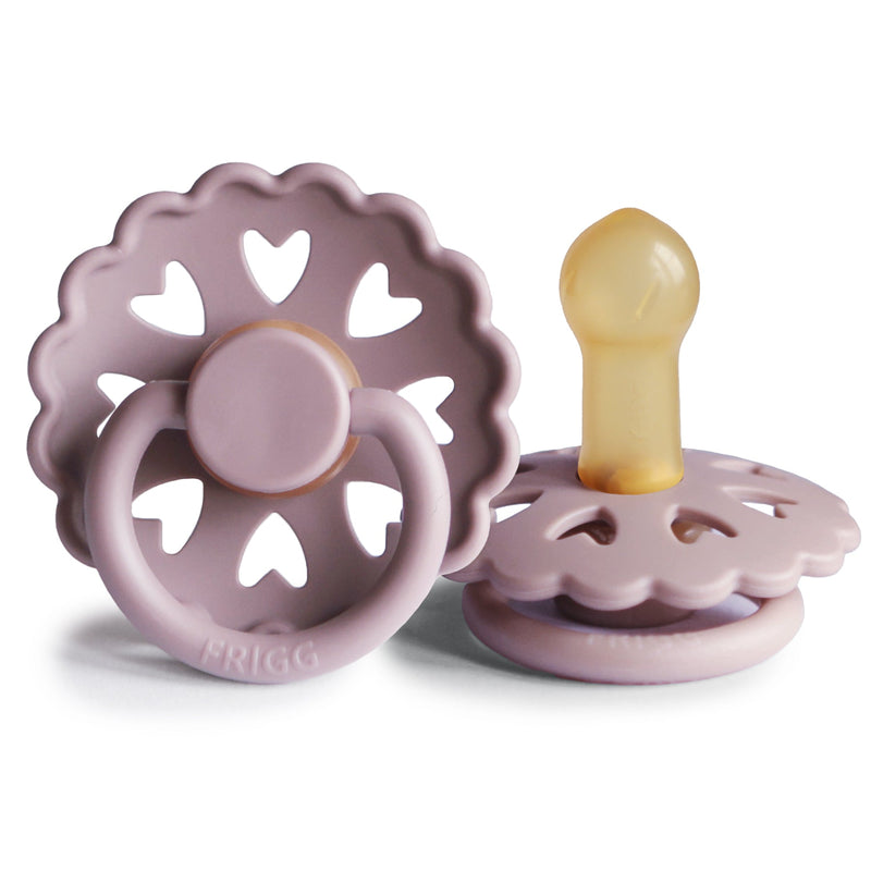 FRIGG Fairytale - Round Latex Pacifier - Little Mermaid (Twilight Mauve)