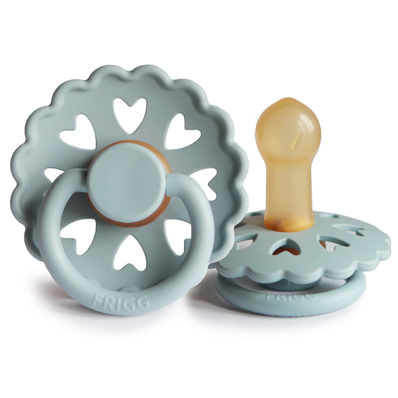 FRIGG Fairytale - Round Latex Pacifier - Ole Lukoie (Stone Blue)