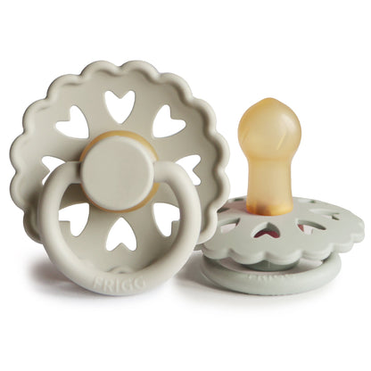 FRIGG Fairytale - Round Latex Pacifier - Clumsy Hans (Willow Grey)