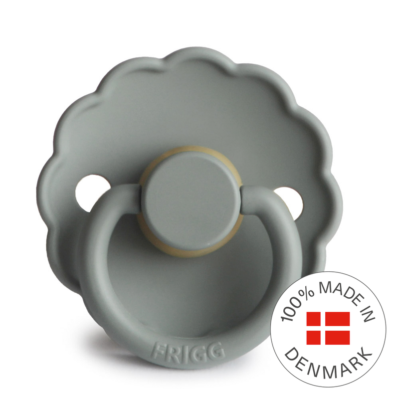 FRIGG Daisy - Round Latex Pacifier - French Gray