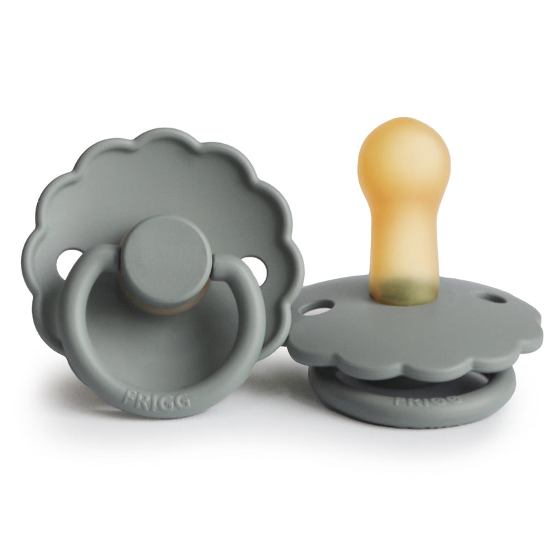 FRIGG Daisy - Round Latex Pacifier - French Gray