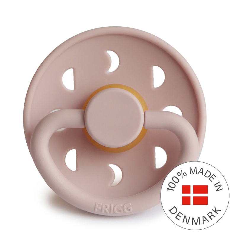 FRIGG Moon - Round Latex Pacifier - Blush