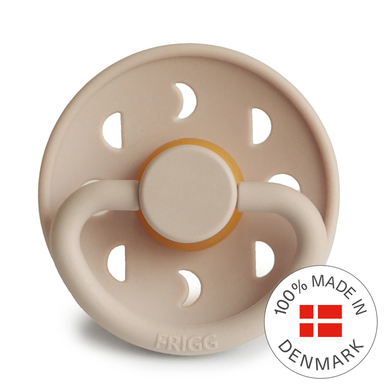 FRIGG Moon - Round Latex Pacifier - Croissant