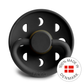FRIGG Moon - Round Latex Pacifier - Jet Black