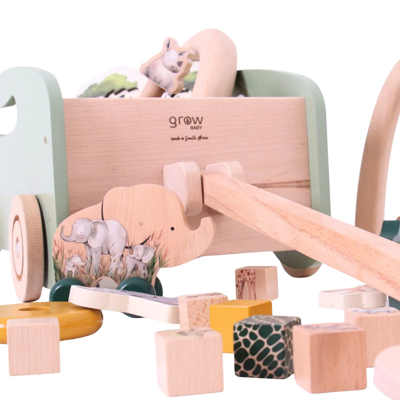 Wooden Toy Wagon | Green