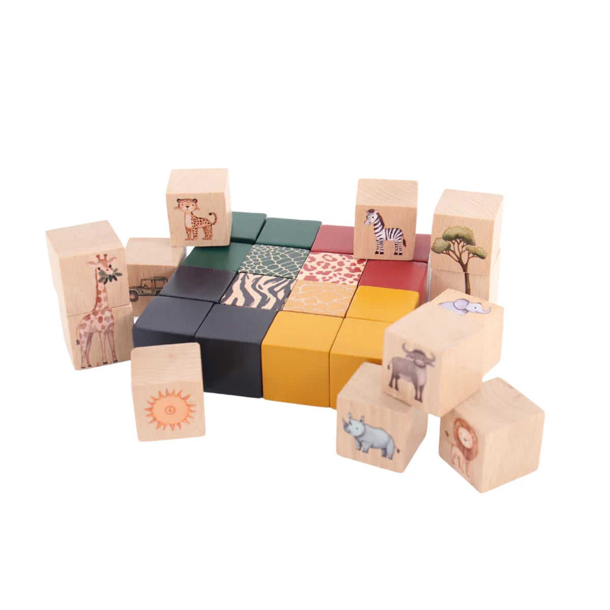 Building Blocks | On Safari | 28 Piece Set