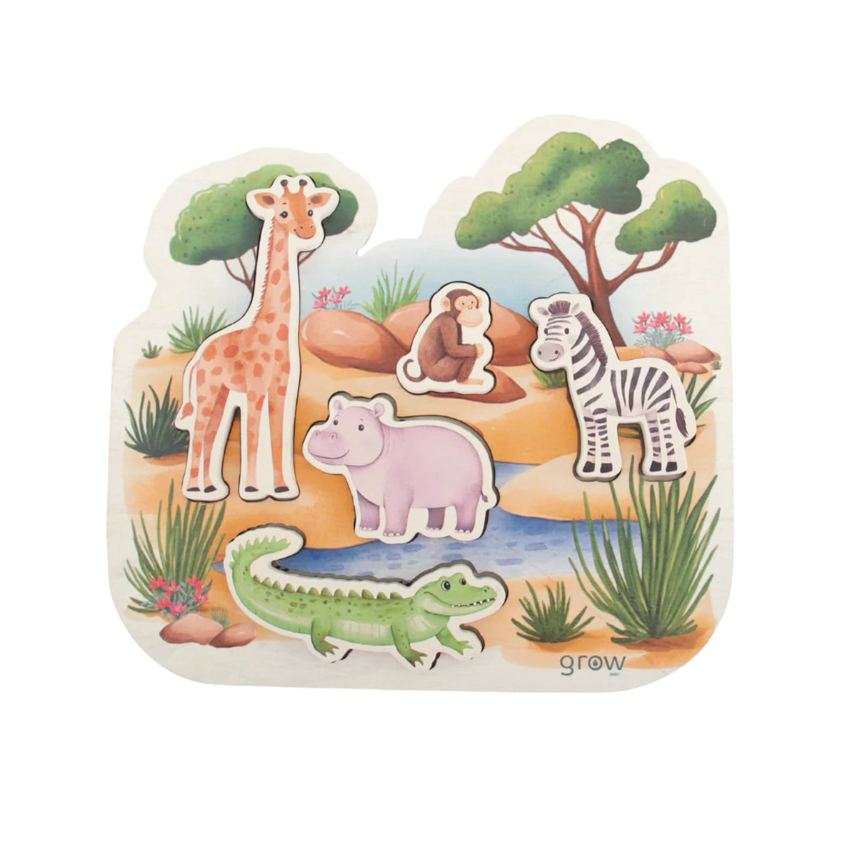 Animal Watering Hole Puzzle