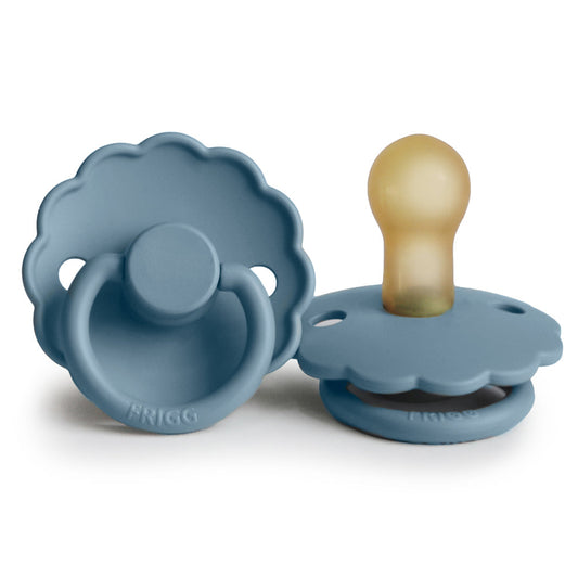 FRIGG Daisy - Round Latex Pacifier - Glacier Blue